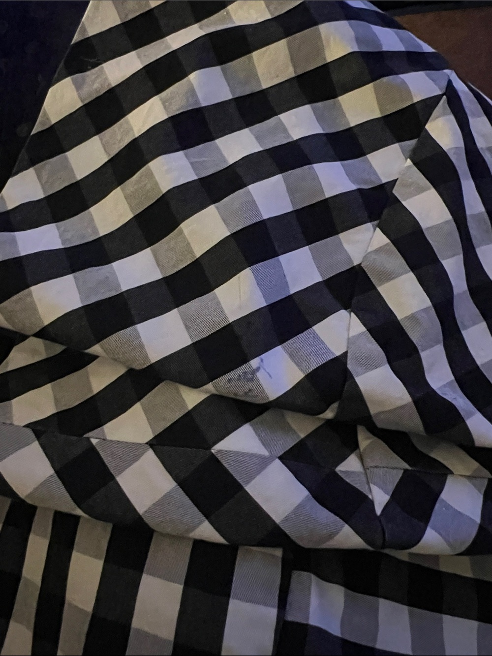 Kate Spade Black White Gingham Check Cotton Dress Size 6 - Picture 7 of 7